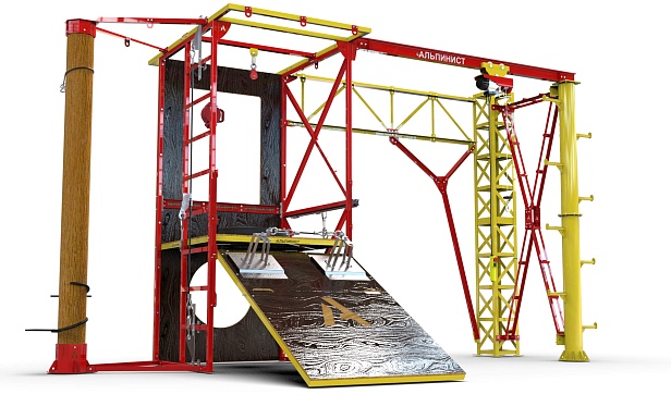 г. Москва. ПАО «Мосэнерго» установили учебный полигон "Альпинист 02-02" для обучения на высоте и в замкнутом пространстве  г. Москва. ПАО «Мосэнерго» установили учебный полигон "Альпинист 02-02" для обучения на высоте и в замкнутом пространстве